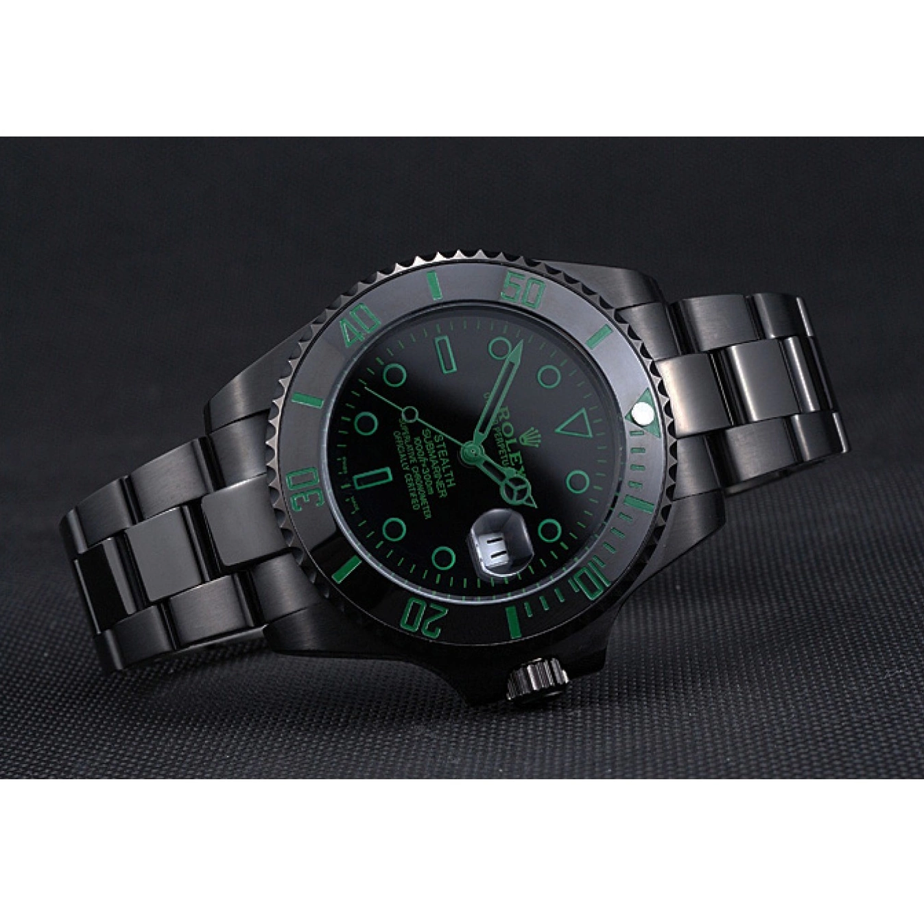 AAA replica watch Submariner Black Ceramic Stealth Rolex 622007 0508